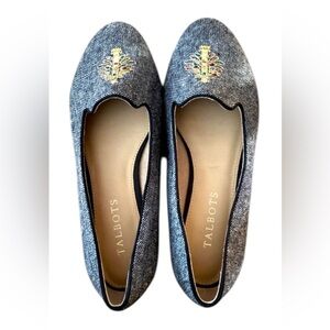 NWT Talbots Embroidered Flats